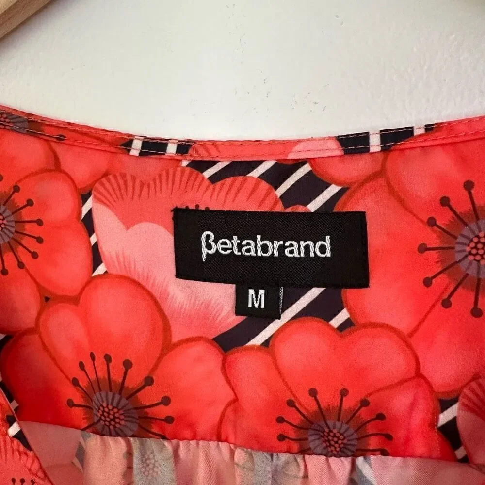 Betabrand Women’s Coral Poppy Sneaker Dress